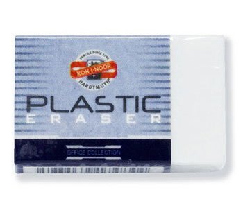 Gomme plastique blanche rectangulaire 4770 30 mm