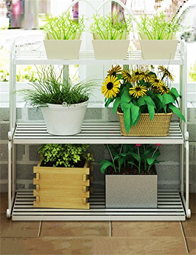 Étagère en pot LLD Étagère à fleurs, étagère à fleurs, étagère à fleurs, étagère à fleurs ( couleur : Blanc , taille : L ) code EAN 8594205935042 