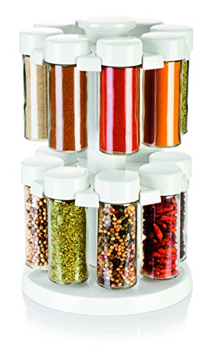 Poivrières sur socle tournant SEASON 16 pcs, blanc