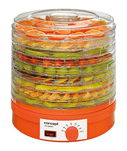 CONCEPT Hausgeräte Concept Hausgeräte so1021 Déshydrateur IQ Space, étages réglable en hauteur, orange 8595631000342 (8595631000342)