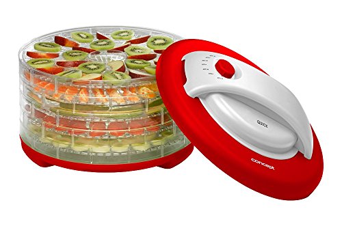 CONCEPT Hausgeräte Concept Hausgeräte so2010 Déshydrateur Quick, 9 étagères, erdbeerrot/Blanc 8595631000366 (8595631000366)