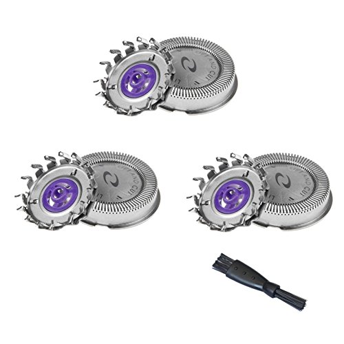 3 pièces double lame tête de rasoir rechange po...