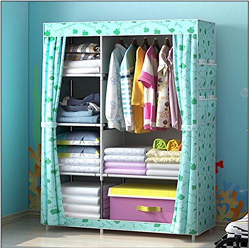 acier garde-robe en tissu simple tissu pliant a...