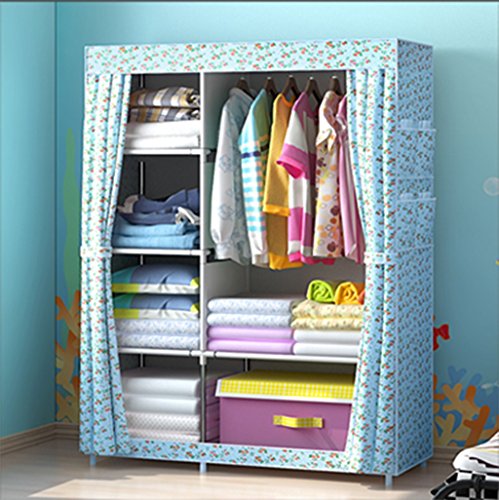 acier garde-robe en tissu simple tissu pliant a...