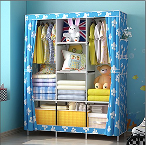 acier garde-robe en tissu simple tissu pliant a...