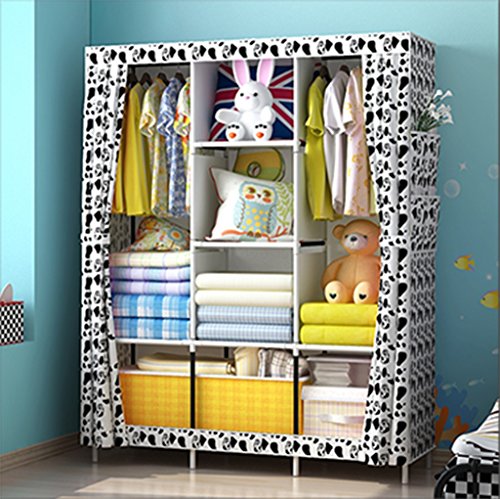 acier garde-robe en tissu simple tissu pliant a...