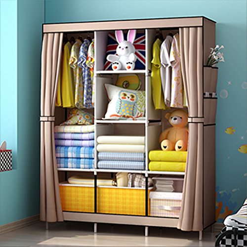 acier garde-robe en tissu simple tissu pliant a...