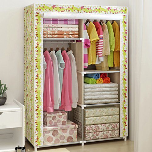 Renforcer garde-robe de tissu d'acier simple, g...