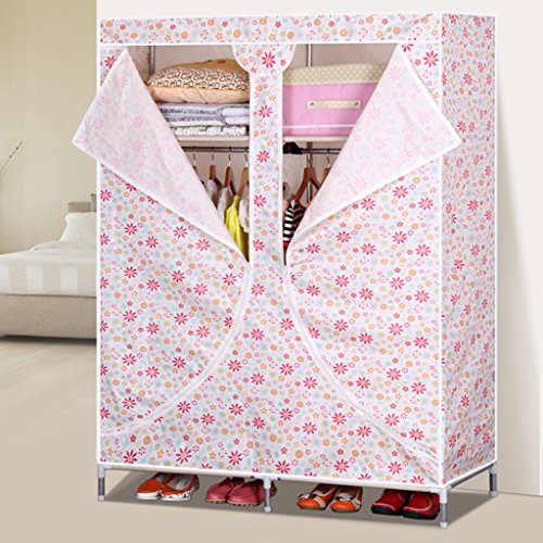 Simple armoire tissu penderie acier gras garde-...