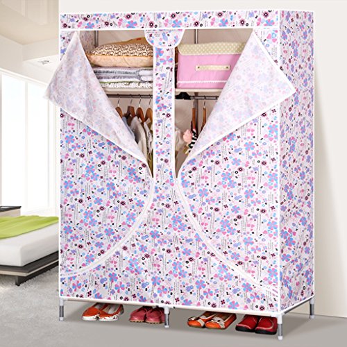 Simple armoire tissu penderie acier gras garde-...