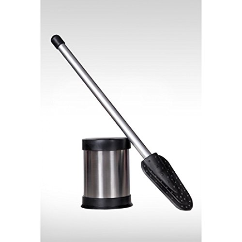 ESH EQUIPEMENT Brosse WC antibactérienne sans poils avec membrane de nettoyage flexible en silicone Noir 8681149004580 (8681149004580)