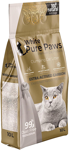 LITIÈRE AGGLOMÉRANTE MINÉRALE AU CHARBON ACTIF