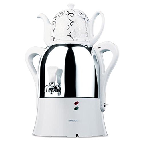 Korkmaz A342 caykolik teemaker bouilloire 3.9l théière en porcelaine (blanc) code EAN 8691607342024 