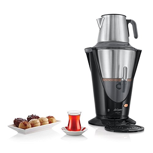 Arzum Kallavi samovar en acier inoxydable théière noir code EAN 8693184952283 