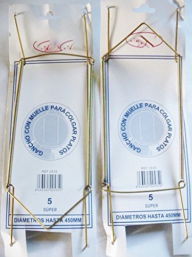 LX 2 accroche assiette grand plat mural à ressort décoration N5 30 à 37cm code EAN 8700000022829 