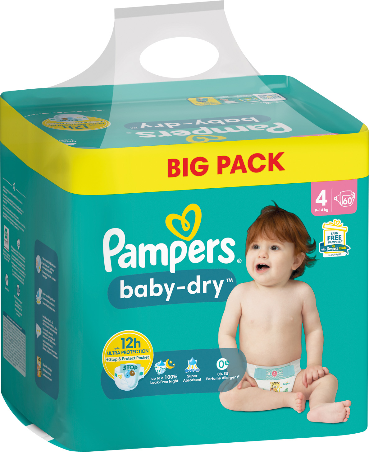  COUCHES BABY DRY PAMPERS code EAN 8700216241595 