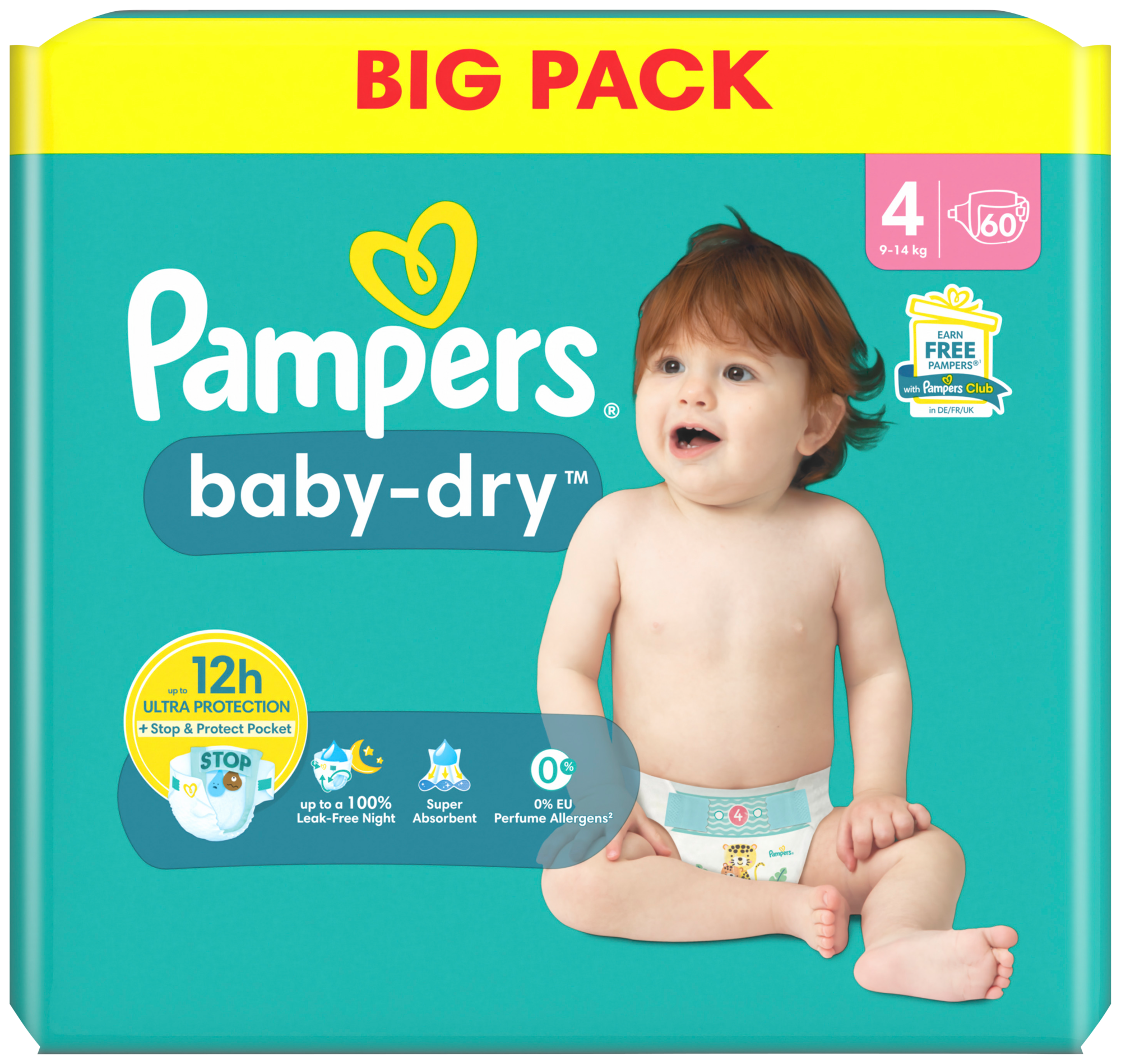 PAMPERS BABY DRY CHANGES BÉBÉ code EAN 8700216334860 