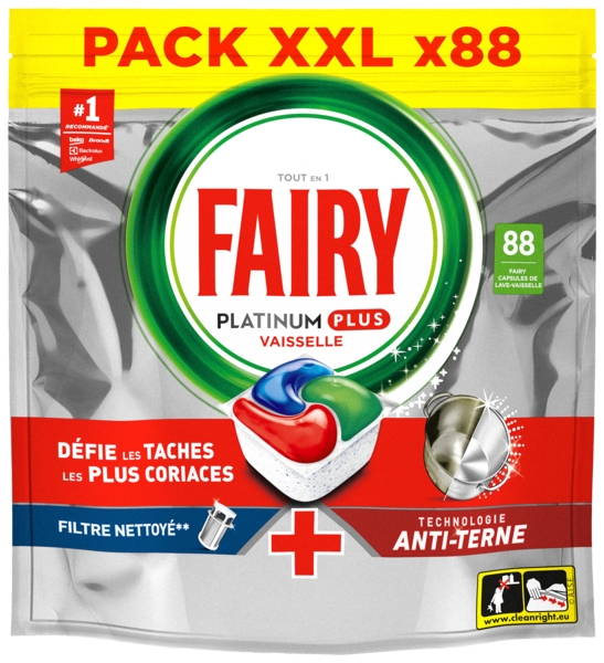  Capsules Lave-Vaisselle Platinum Plus Fairy code EAN 8700216742399 