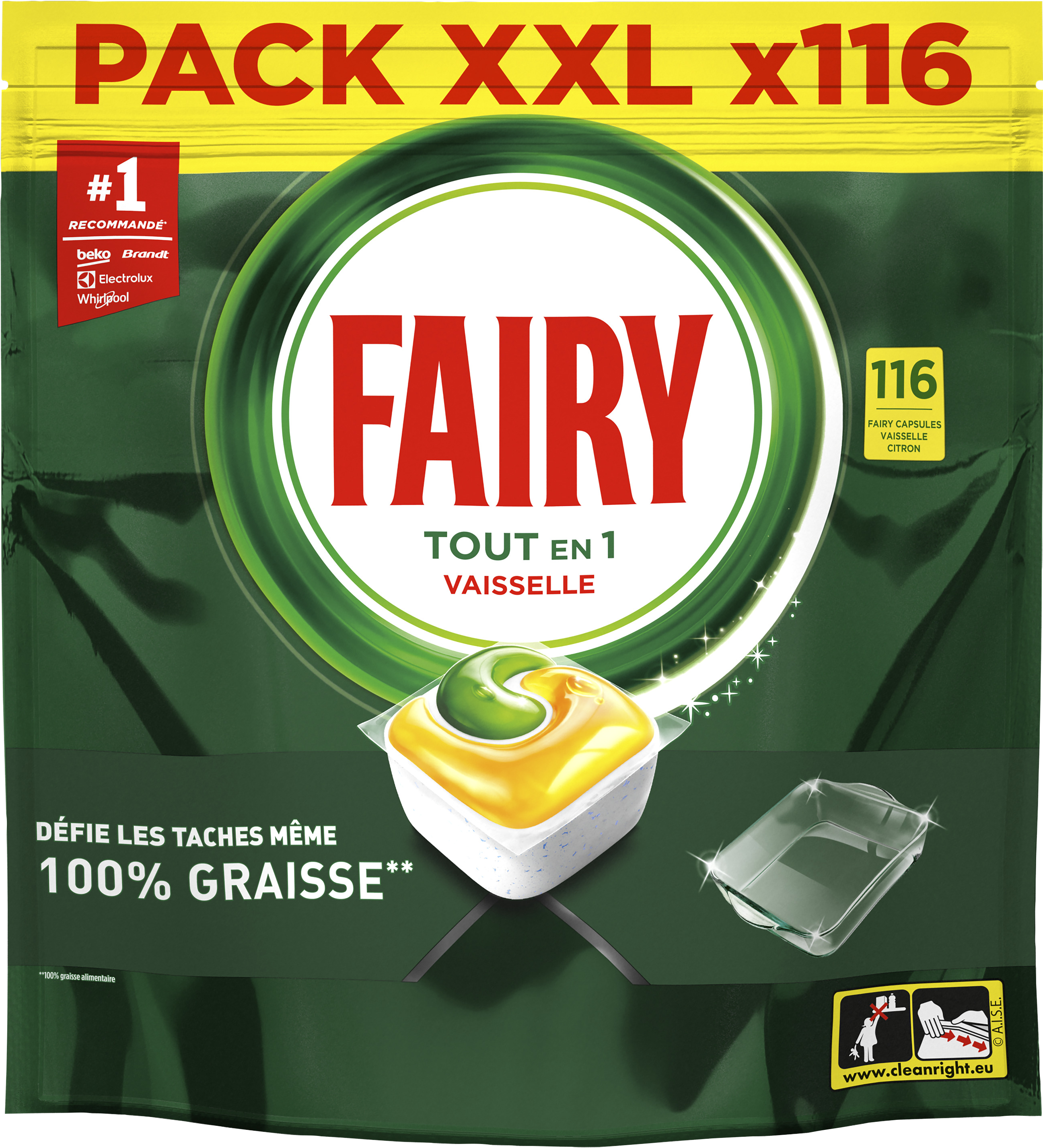 “FAIRY tout en 1 plus” Tablette Lave-Vaisselle code EAN 8700216759199 