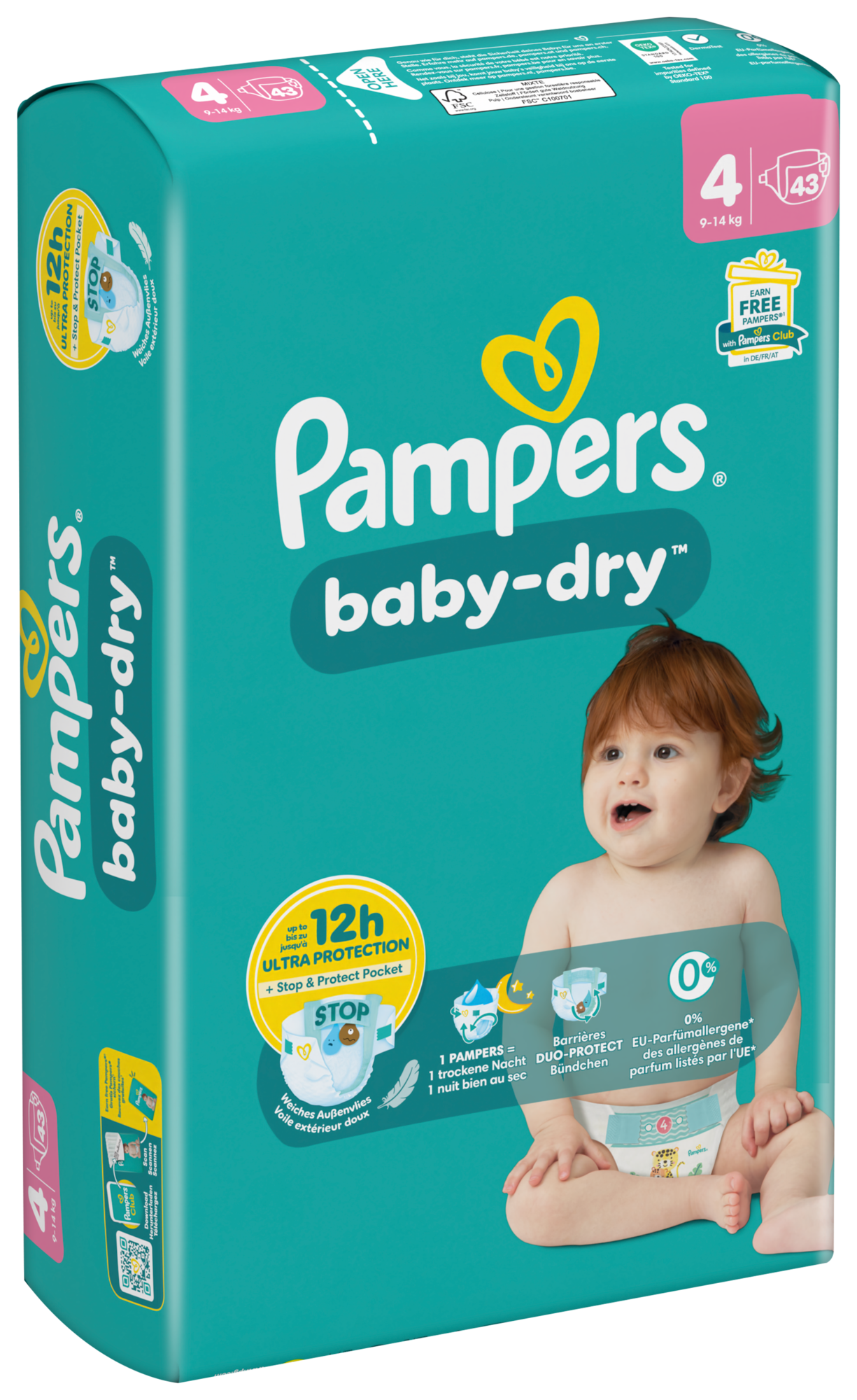 PAMPERS BABY DRY CHANGE BÉBÉ code EAN 8700216904407 