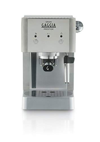 Gaggia Ri8427/11 gran prestige tamis en acier inoxydable avec panarello, 15 bars de pression, argent code EAN 8710103670735 