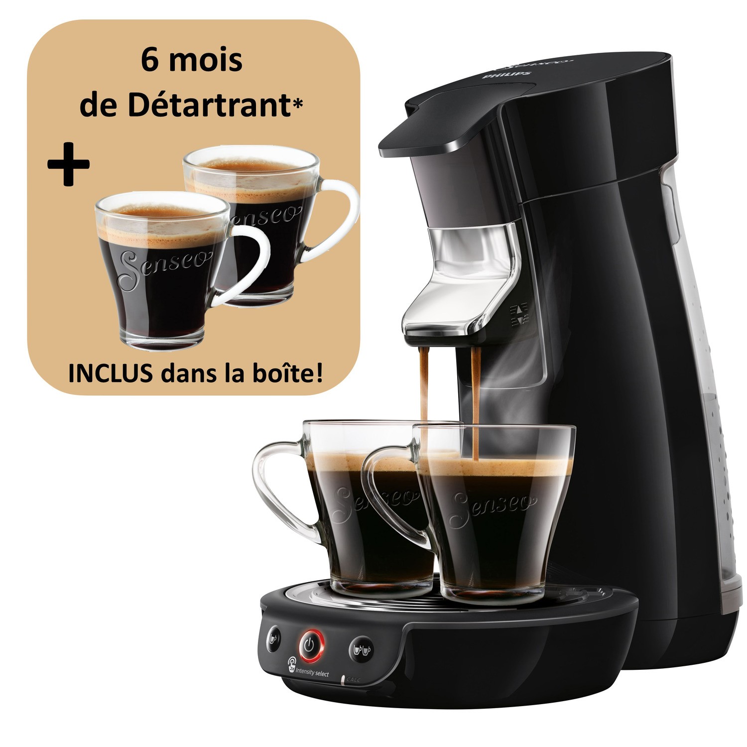 Cafetière à dosettes noir Senseo HD6563/63 PHILIPS