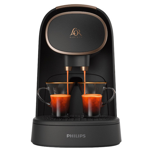 Cafetière à dosettes Barista noir mat