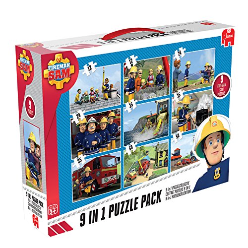 Jumbo - 617338 - Fireman Sam 9 In 1 Puzzle - 50...