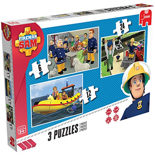 Jumbo - 617339 - Fireman Sam Trio Puzzle - 24 P...