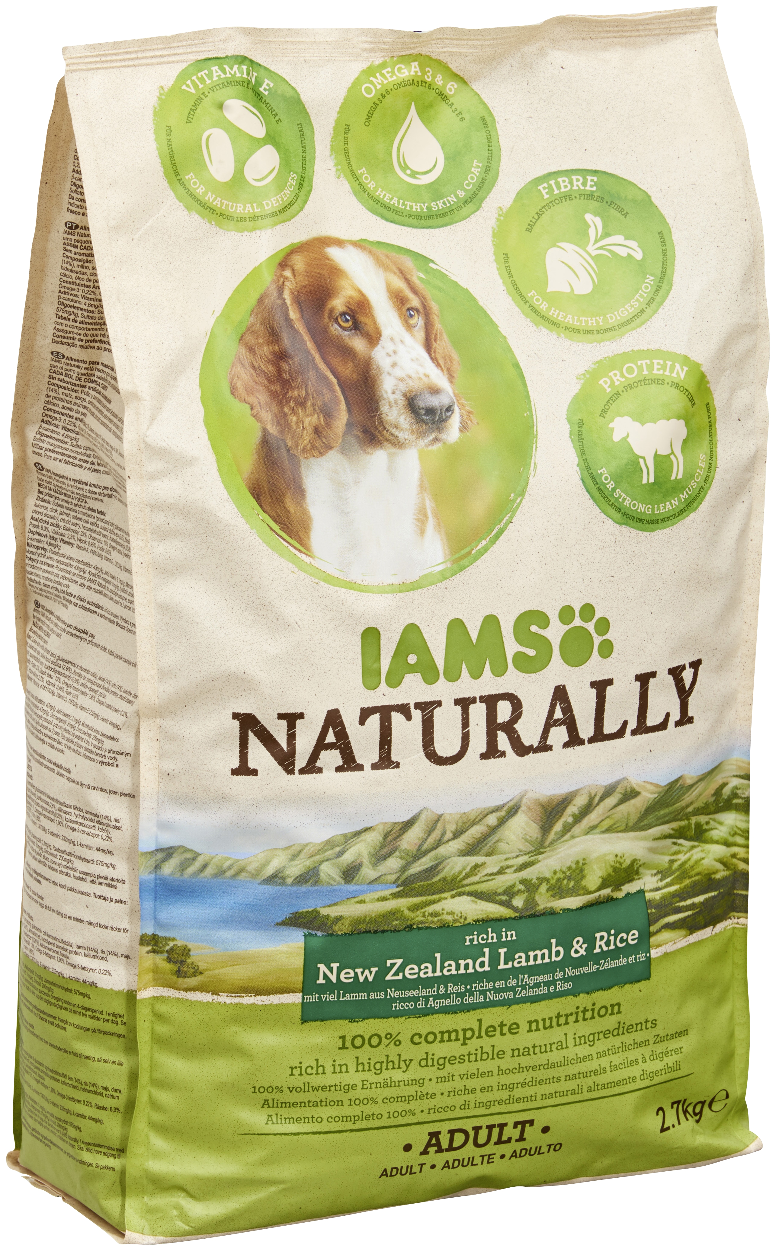 Iams Naturally Croquettes chien adulte agneau et riz Iams Naturally 8710255134765 (8710255134765)