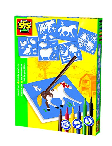 - 00851 - loisir créatif - set de pochoirs ferme