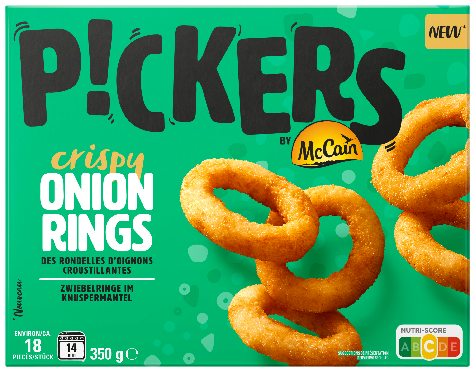 P!ckers crispy onion rings surgelés