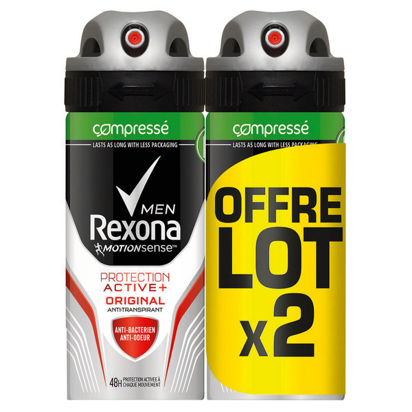 rexona-men Déodorant compressé Protection Active + code EAN 8710447319994 
