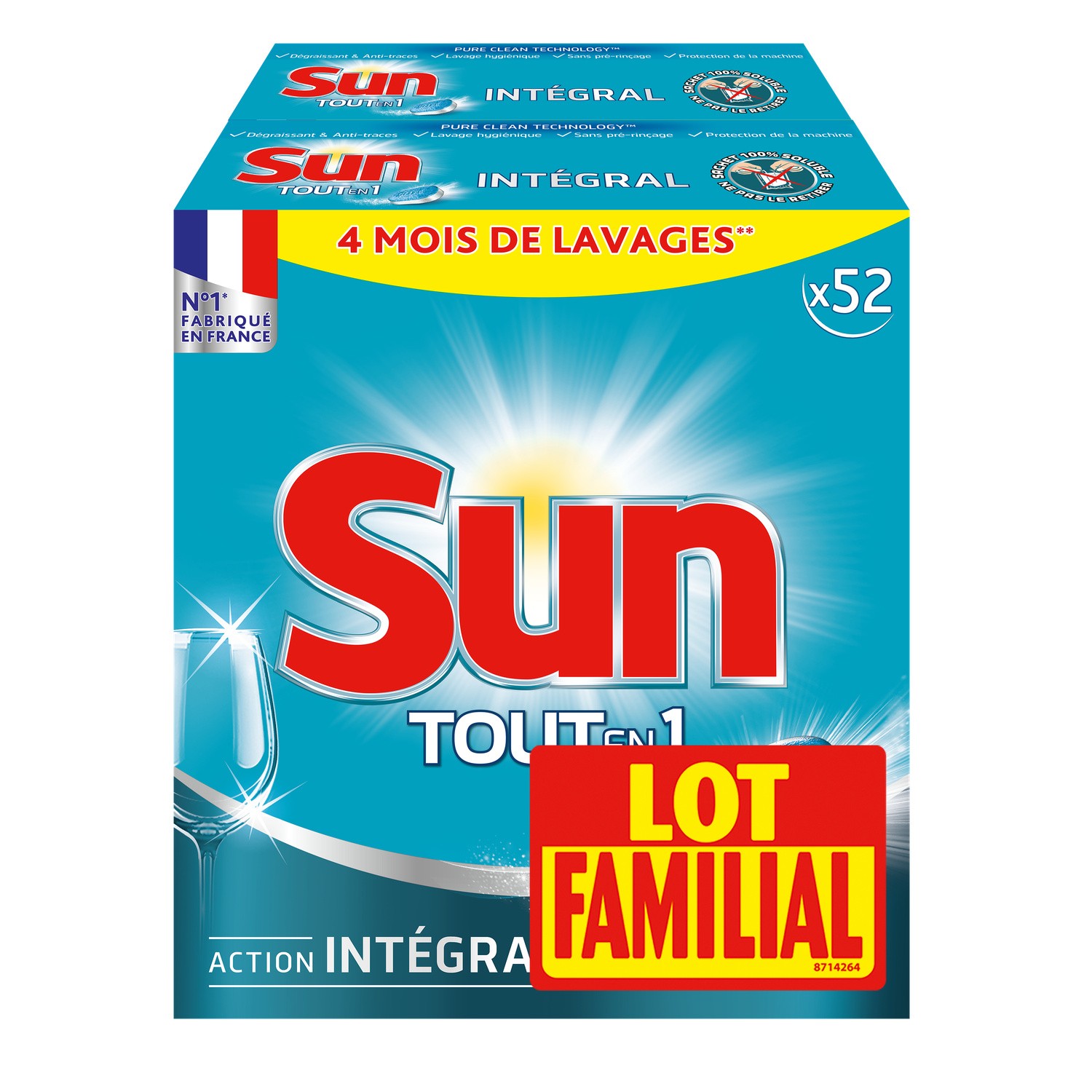 Tablettes Lave-Vaisselle Tout En 1 SUN