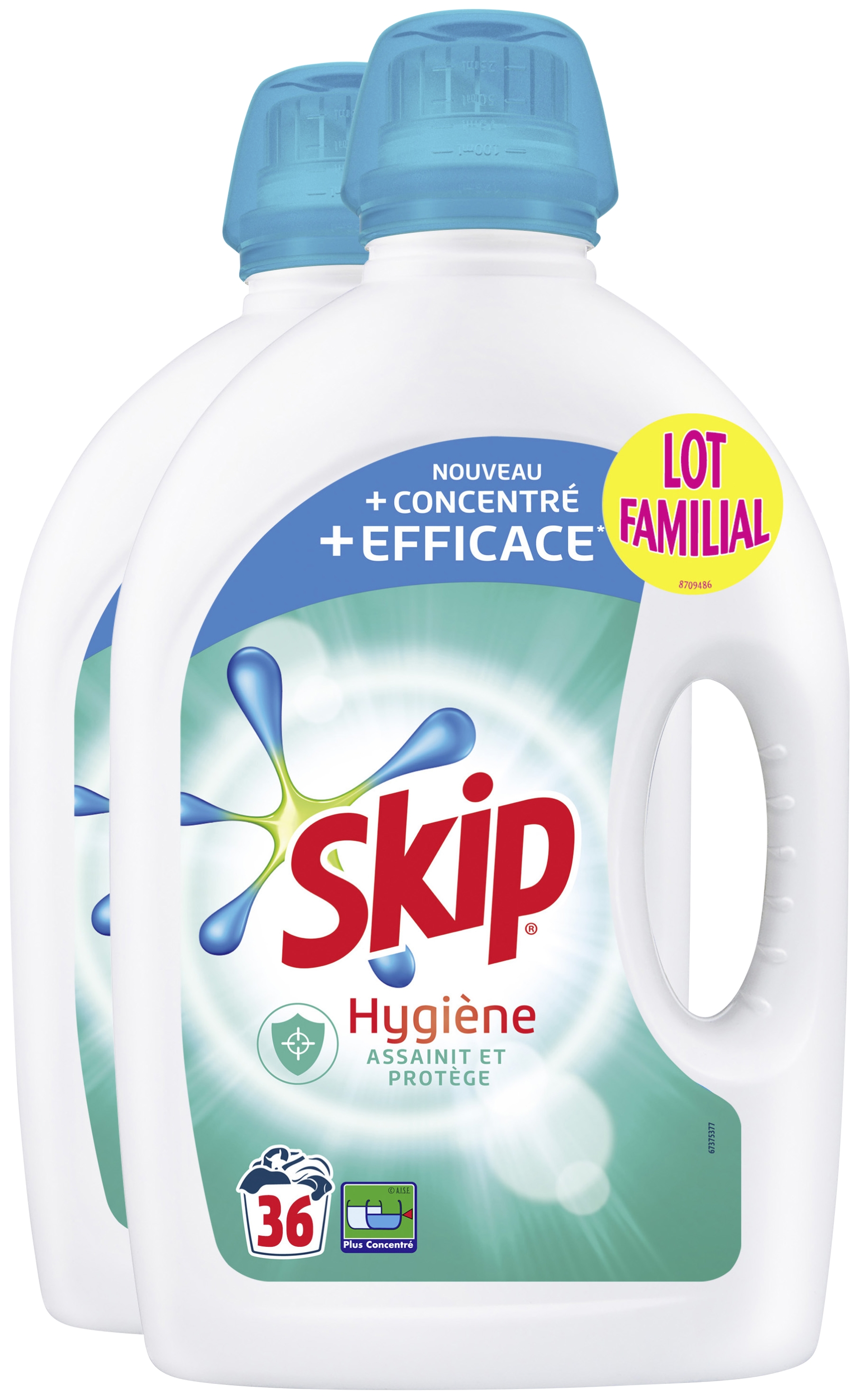 Lessive liquide hygiène 36 lavages(a) Skip