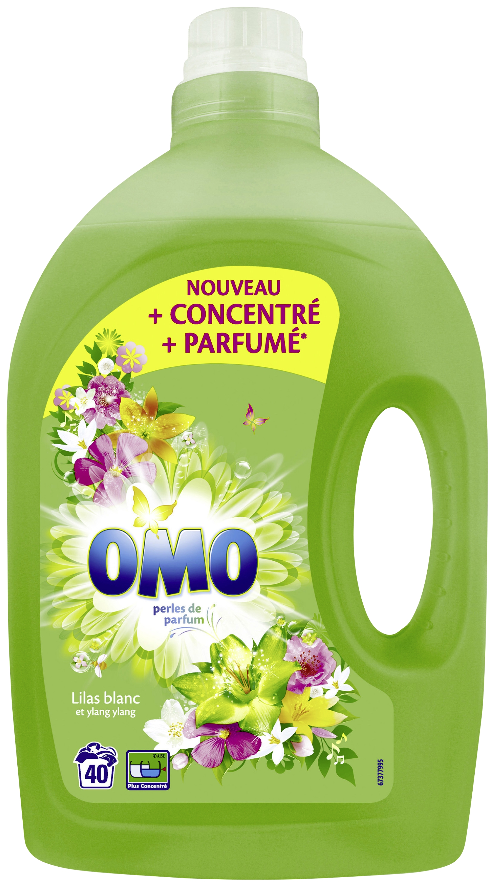 Lessive liquide lilas blanc & ylang ylang (a) Omo