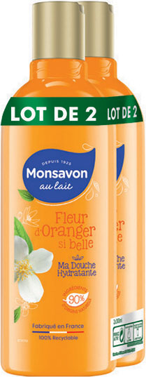 GEL DOUCHE FLEUR D'ORANGER SI BELLE MONSAVON