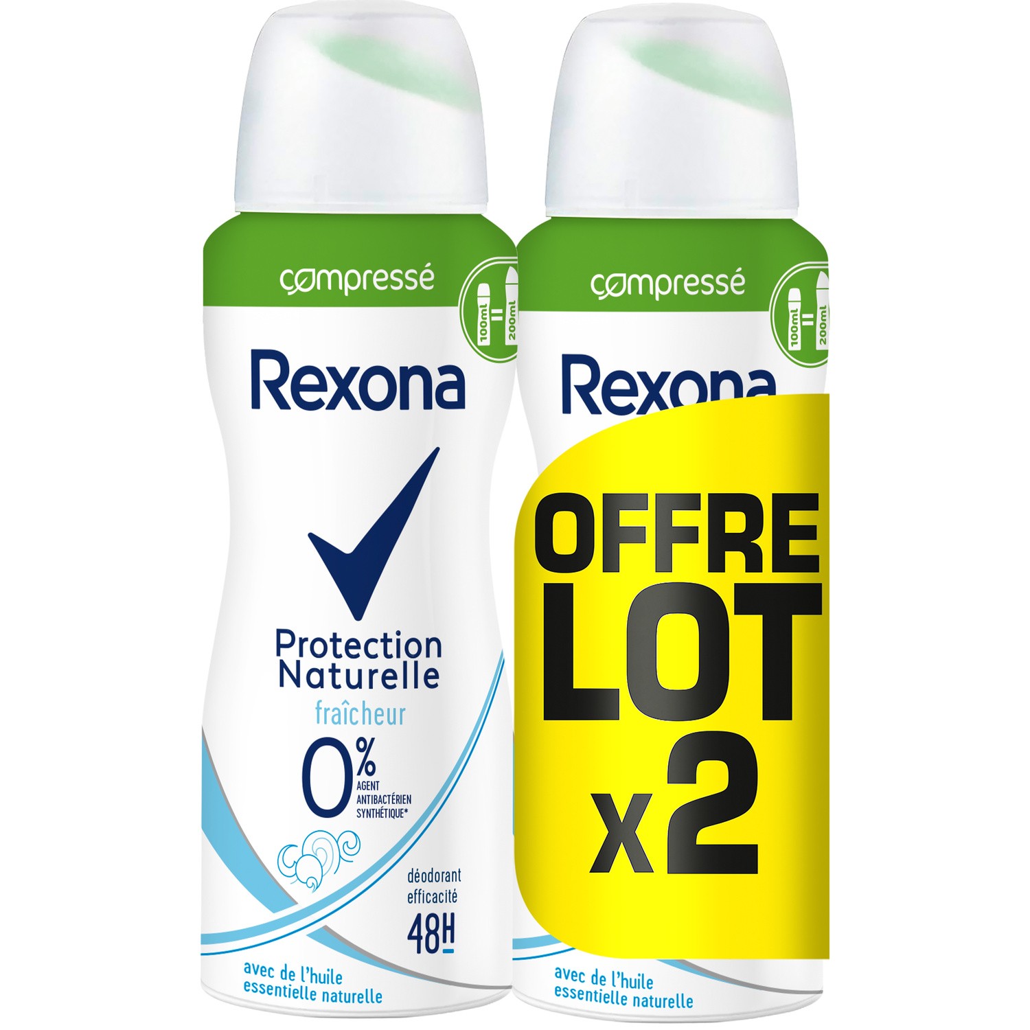 Déodorant compressé fraîcheur REXONA