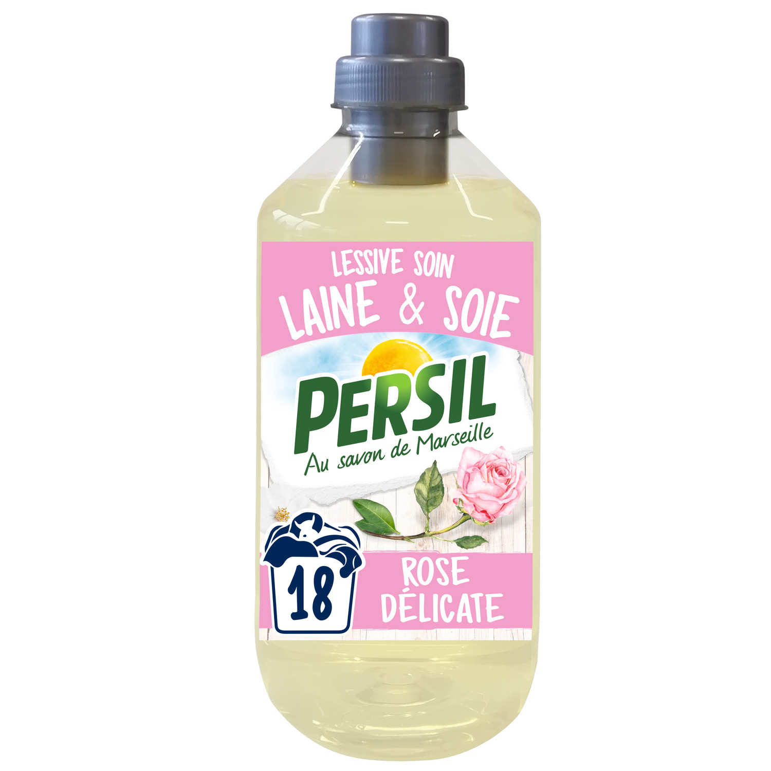 Lessive liquide soie & laine rose délicate PERSIL