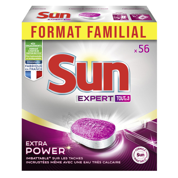 Tablettes lave-vaisselle Tout en Un
Format Fami...