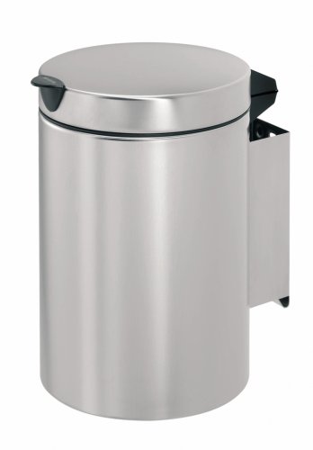 313264 poubelle murale 3 l matt inox