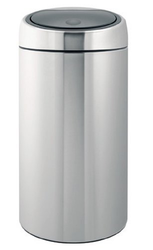 De luxe poubelle tactile 45 litres acier mat fi...