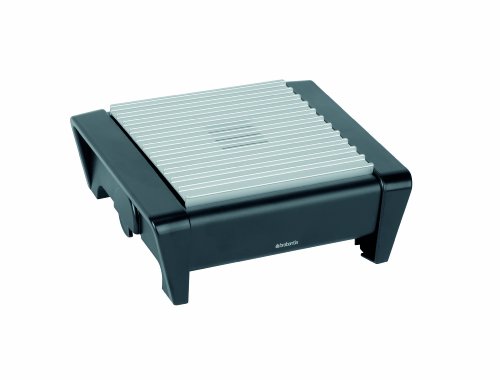 477041 chauffe-plat 1 bougie + grille grise noi...