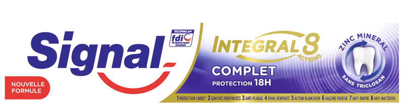 DENTIFRICE INTEGRAL8 COMPLET TUBE SIGNAL