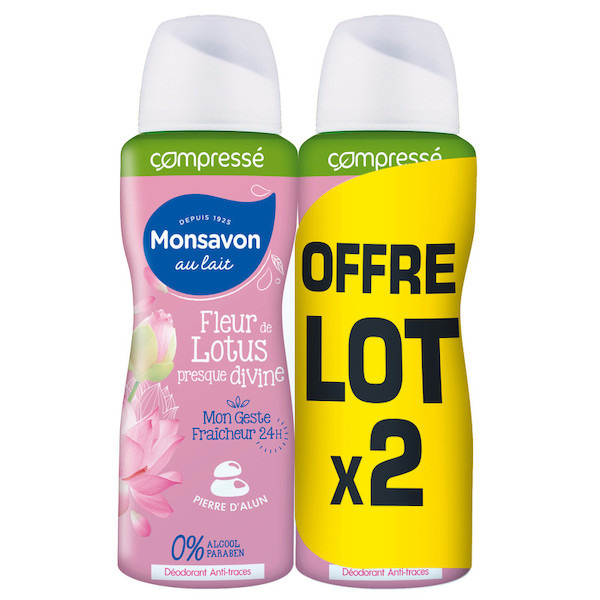 Déodorant compressé