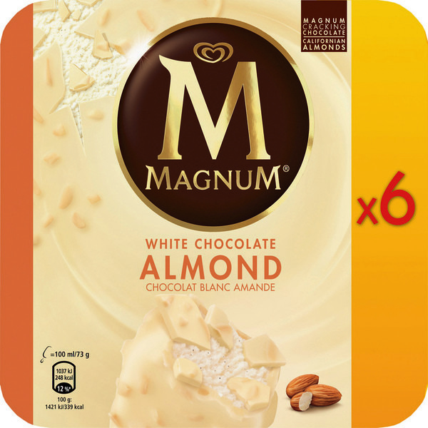 Bâtonnets Chocolat blanc amande 