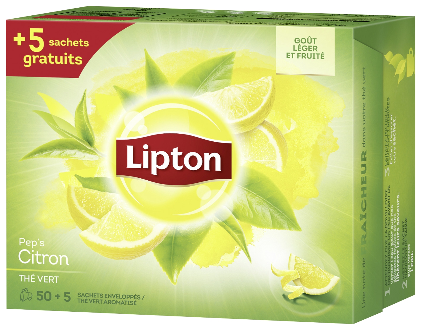 Thé vert citron Lipton