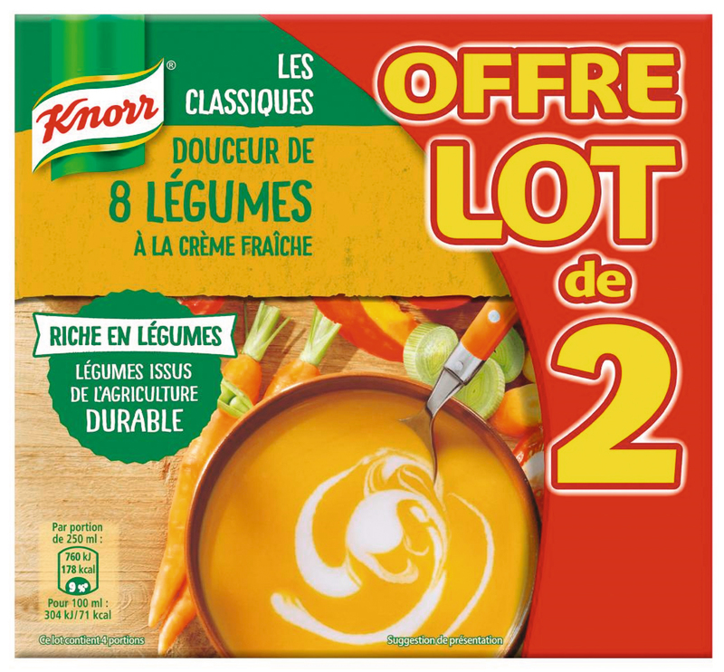 SOUPE  DOUCEUR 8 LÉGUMES Knorr
