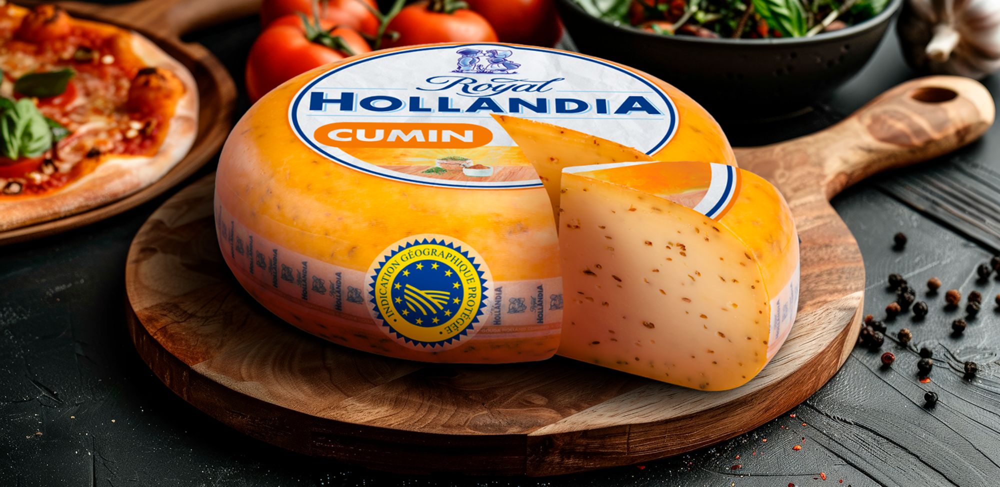 Gouda IGP au Cumin 31% Mat.Gr.