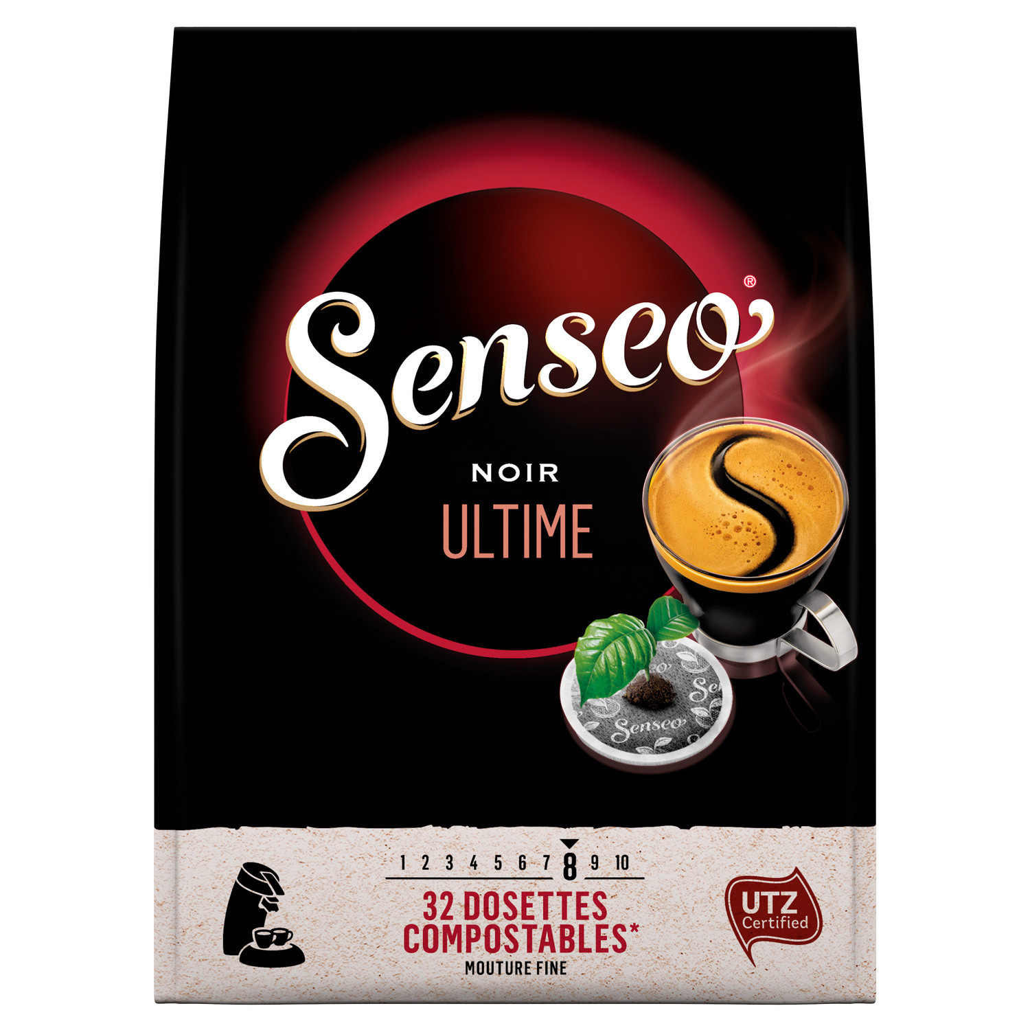 Café dosettes Compatibles SENSEO noir Ultime SE...